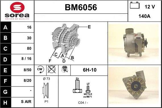 Sera BM6056 - Alternatore autozon.pro