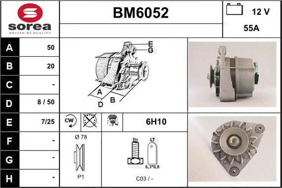 Sera BM6052 - Alternatore autozon.pro