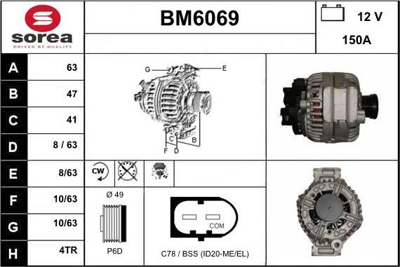 Sera BM6069 - Alternatore autozon.pro