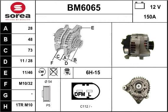 Sera BM6065 - Alternatore autozon.pro