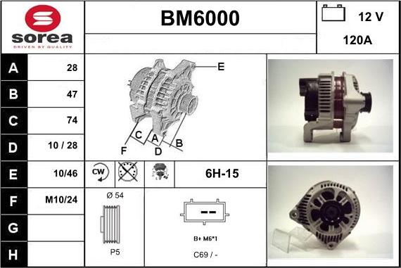 Sera BM6000 - Alternatore autozon.pro