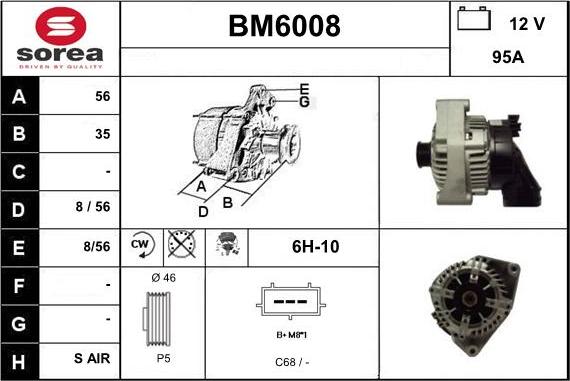 Sera BM6008 - Alternatore autozon.pro