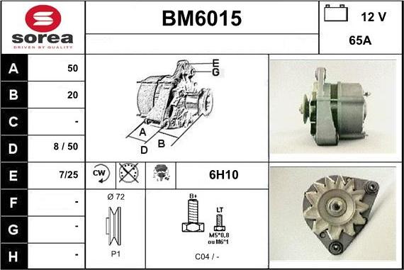 Sera BM6015 - Alternatore autozon.pro