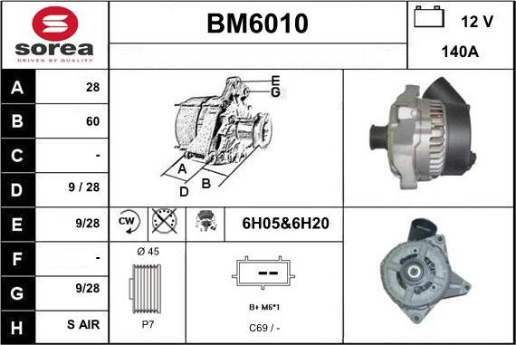 Sera BM6010 - Alternatore autozon.pro