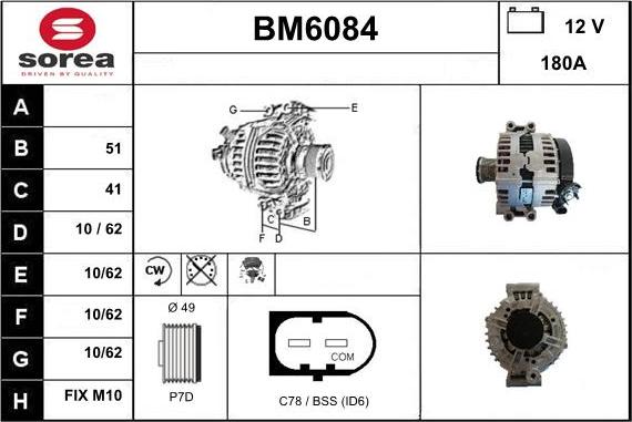 Sera BM6084 - Alternatore autozon.pro