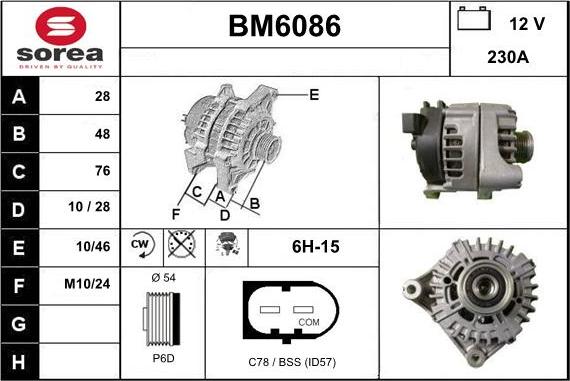 Sera BM6086 - Alternatore autozon.pro