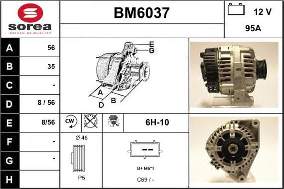 Sera BM6037 - Alternatore autozon.pro