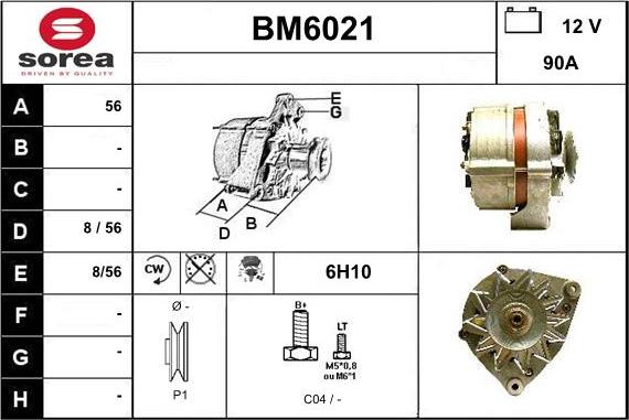 Sera BM6021 - Alternatore autozon.pro