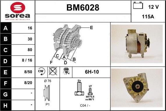 Sera BM6028 - Alternatore autozon.pro