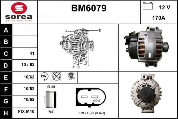 Sera BM6079 - Alternatore autozon.pro