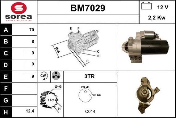 Sera BM7029 - Motorino d'avviamento autozon.pro