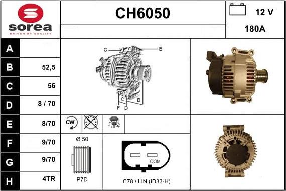 Sera CH6050 - Alternatore autozon.pro