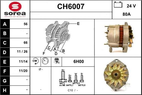 Sera CH6007 - Alternatore autozon.pro