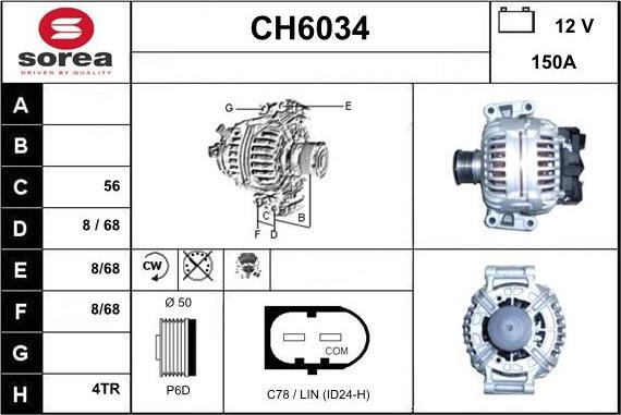 Sera CH6034 - Alternatore autozon.pro