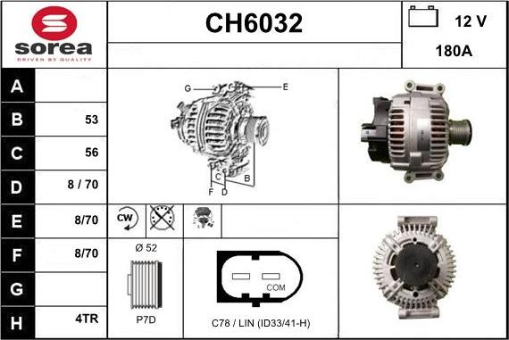 Sera CH6032 - Alternatore autozon.pro