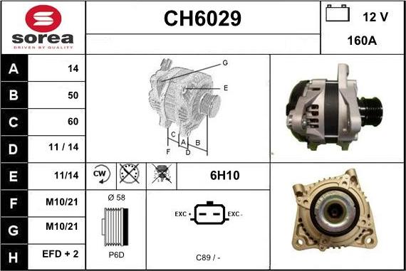 Sera CH6029 - Alternatore autozon.pro