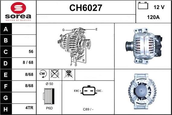 Sera CH6027 - Alternatore autozon.pro