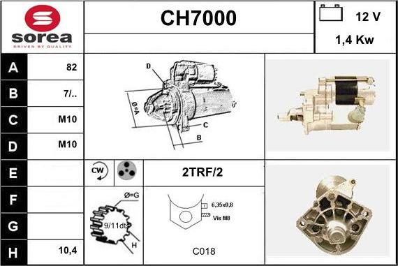 Sera CH7000 - Motorino d'avviamento autozon.pro