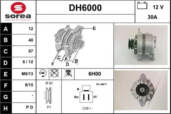 Sera DH6000 - Alternatore autozon.pro