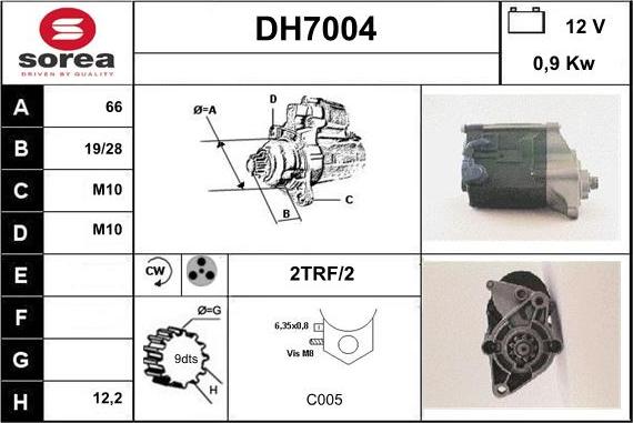 Sera DH7004 - Motorino d'avviamento autozon.pro