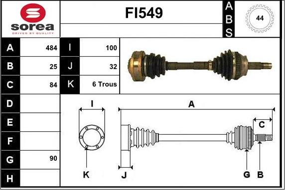 Sera FI549 - Albero motore / Semiasse autozon.pro