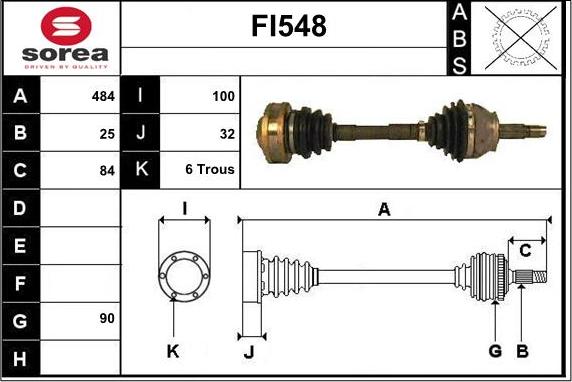 Sera FI548 - Albero motore / Semiasse autozon.pro