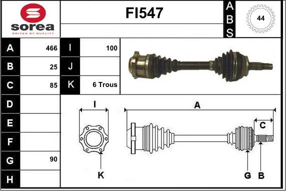 Sera FI547 - Albero motore / Semiasse autozon.pro