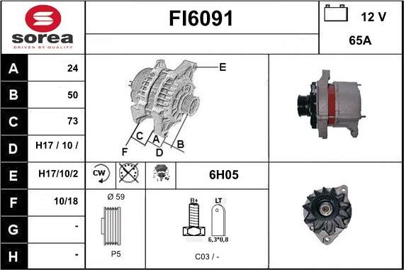 Sera FI6091 - Alternatore autozon.pro