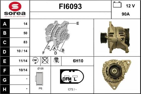 Sera FI6093 - Alternatore autozon.pro