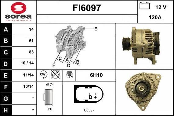 Sera FI6097 - Alternatore autozon.pro