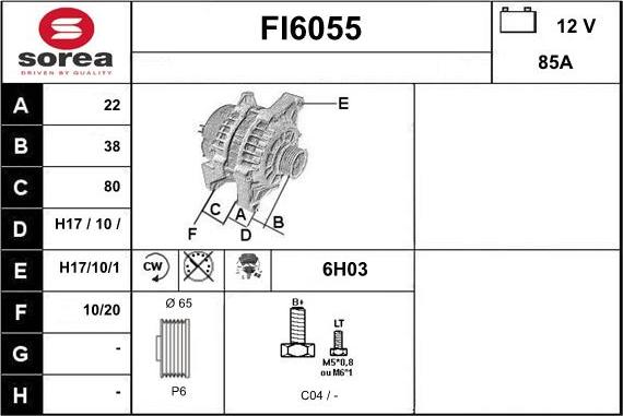 Sera FI6055 - Alternatore autozon.pro