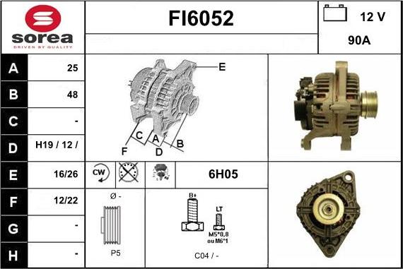 Sera FI6052 - Alternatore autozon.pro