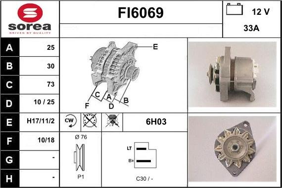 Sera FI6069 - Alternatore autozon.pro