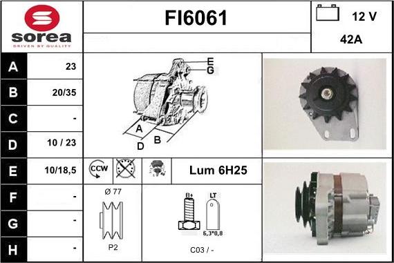 Sera FI6061 - Alternatore autozon.pro