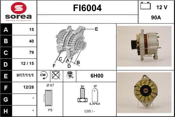 Sera FI6004 - Alternatore autozon.pro