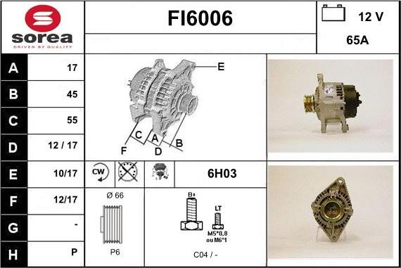 Sera FI6006 - Alternatore autozon.pro