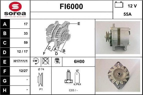 Sera FI6000 - Alternatore autozon.pro