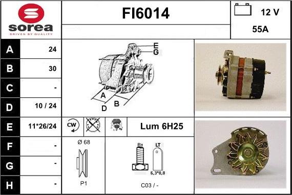 Sera FI6014 - Alternatore autozon.pro