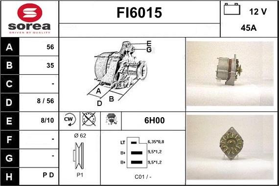 Sera FI6015 - Alternatore autozon.pro