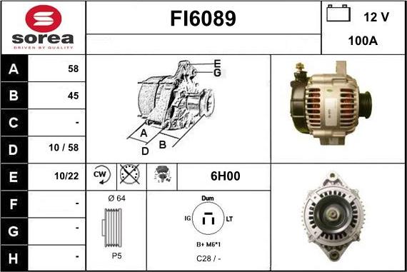 Sera FI6089 - Alternatore autozon.pro