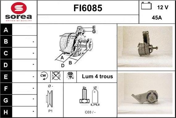 Sera FI6085 - Alternatore autozon.pro