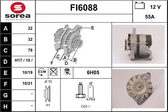 Sera FI6088 - Alternatore autozon.pro