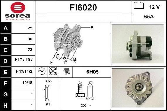 Sera FI6020 - Alternatore autozon.pro