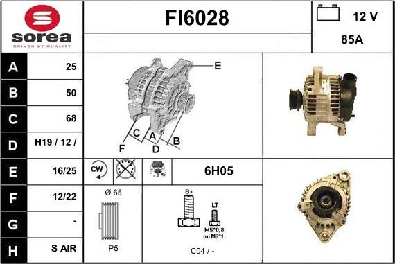 Sera FI6028 - Alternatore autozon.pro