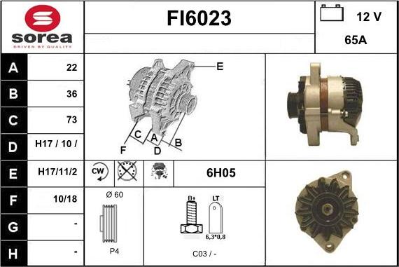 Sera FI6023 - Alternatore autozon.pro