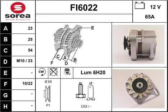 Sera FI6022 - Alternatore autozon.pro