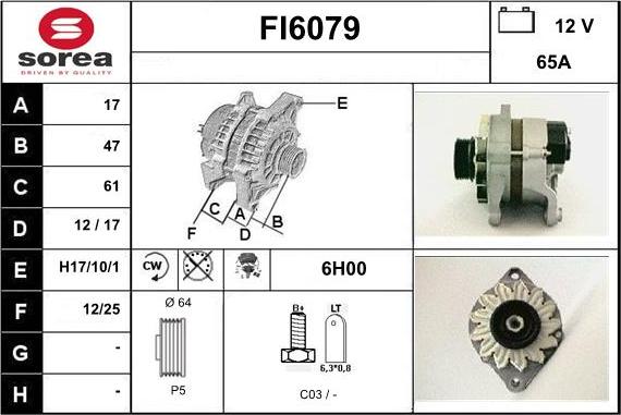 Sera FI6079 - Alternatore autozon.pro