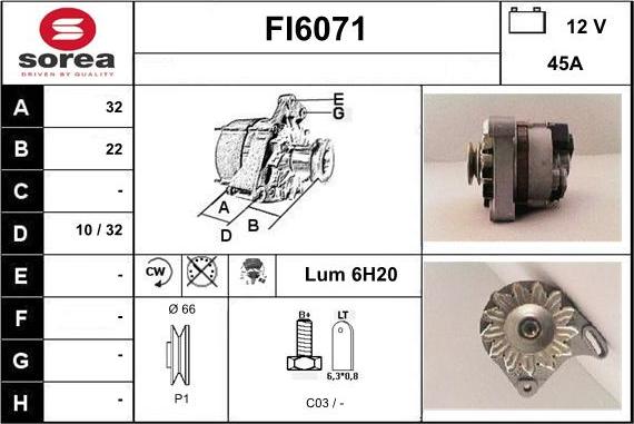 Sera FI6071 - Alternatore autozon.pro