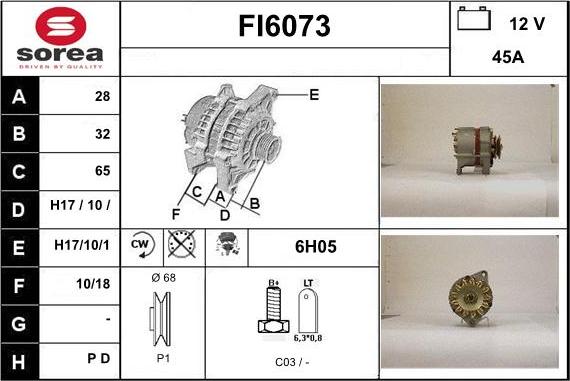 Sera FI6073 - Alternatore autozon.pro