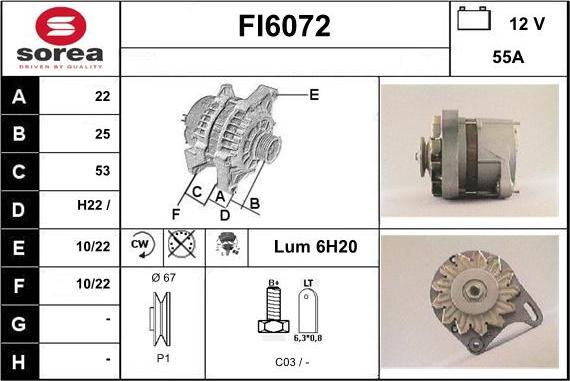 Sera FI6072 - Alternatore autozon.pro